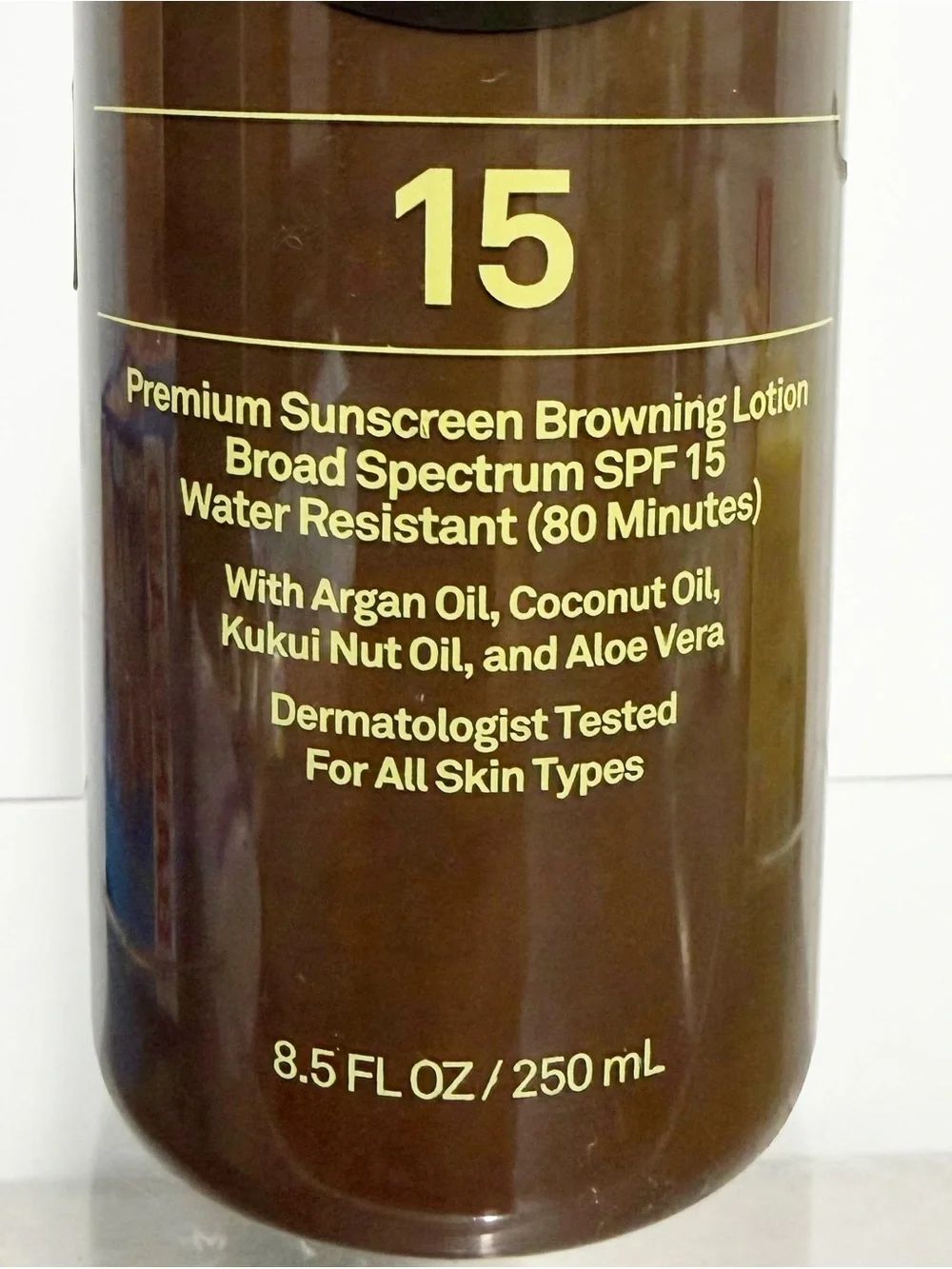 SUN BUM Premium Sunscreen Browning Lotion SPF 15 8.5 oz / 250mL ~ New & Sealed